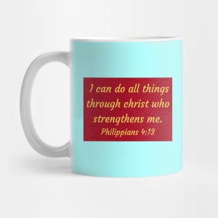 Bible Verse Philippians 4:13 Mug